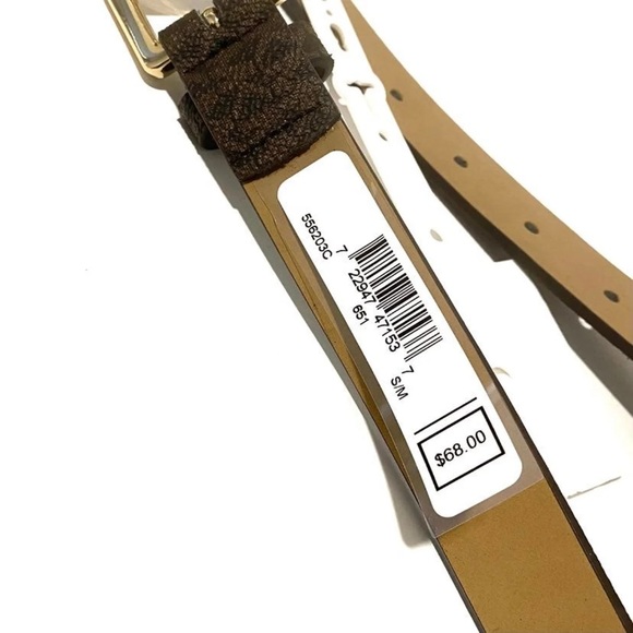 MICHAEL KORS MK Jet Logo Striped Brown Purple & Orange Belt Bag NWT - Picture 12 of 12